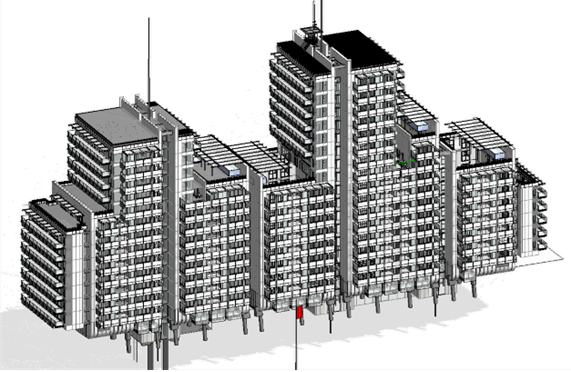 Modélisation du Chauffage, de la Ventilation de la Climatisation et Coordination BIM - Plus de 80 000 mètres carrés de surfaces ayant été analysées.