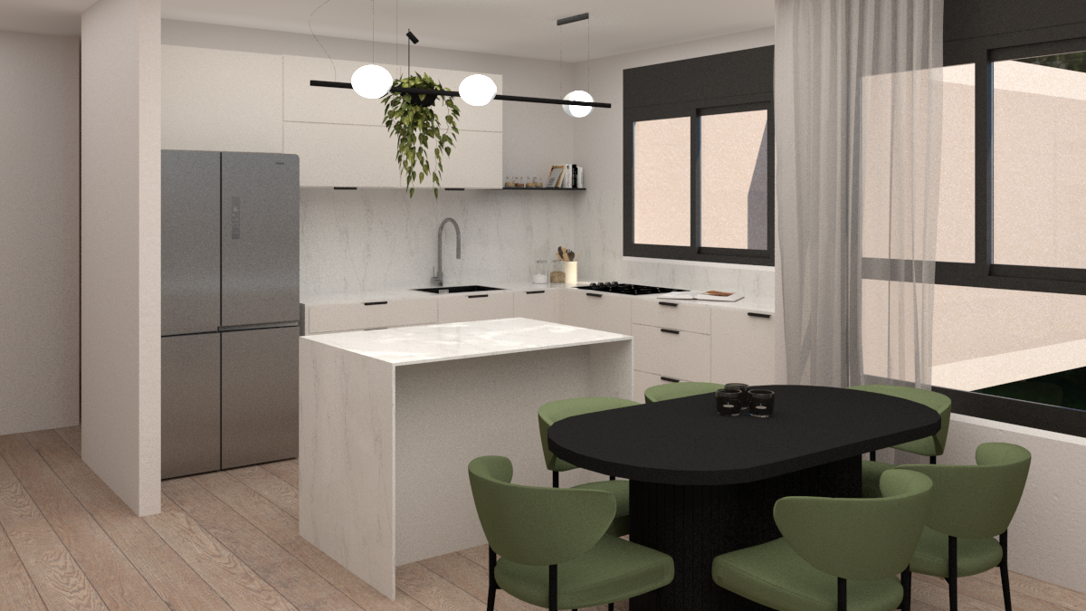 דירה גדולה ומרשימה עם מרפסת גדולה ונוף מרהיב מרחבים גדולים בבית 