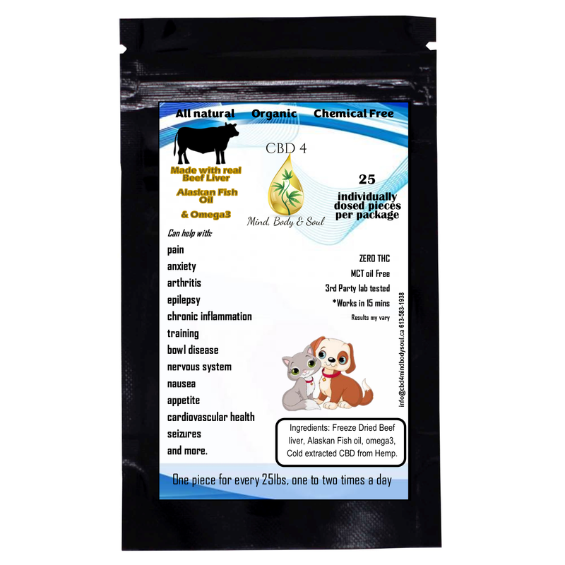 Pet Treats (Beef and Fish oil) 25 Pieces