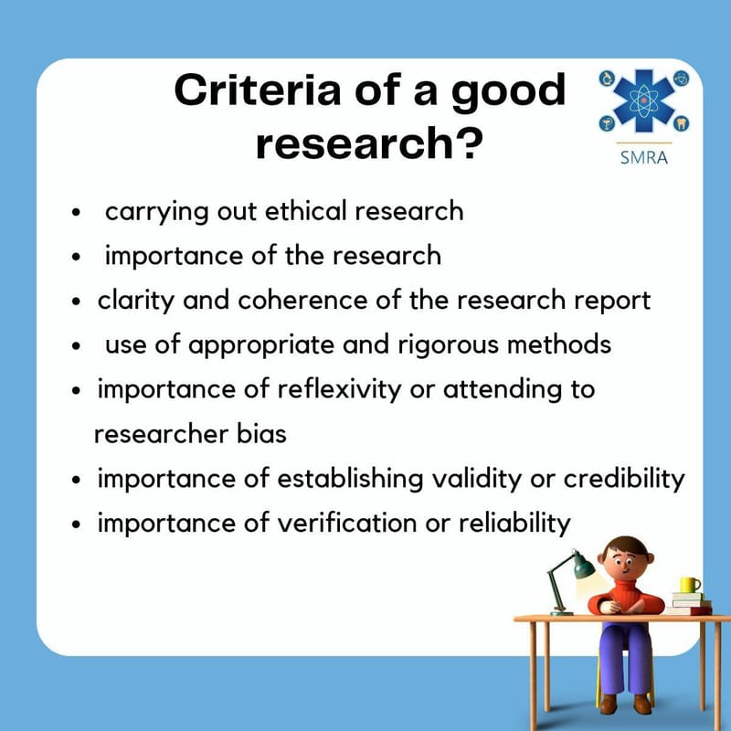 Criteria of a good research
