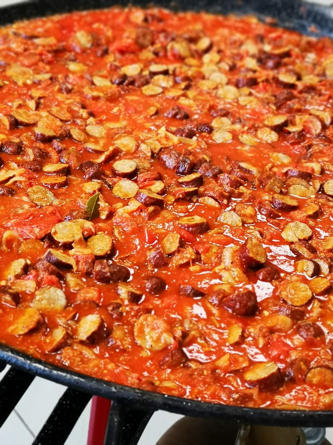 Paëlla Rougail saucisses