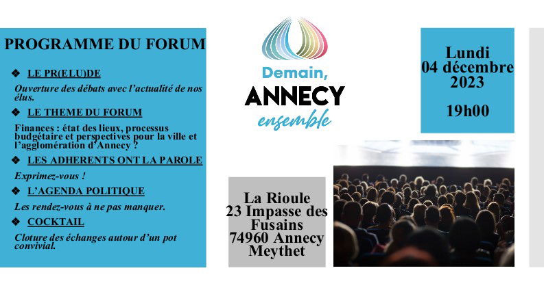 FORUM Demain Annecy Ensemble
