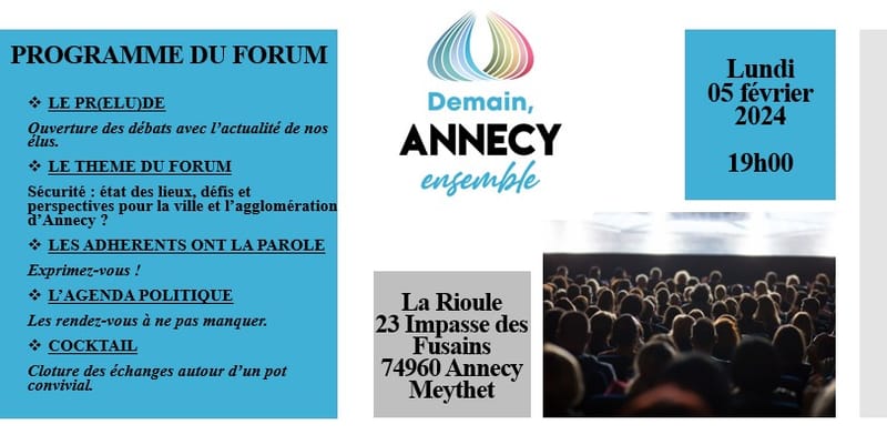 FORUM Demain Annecy Ensemble