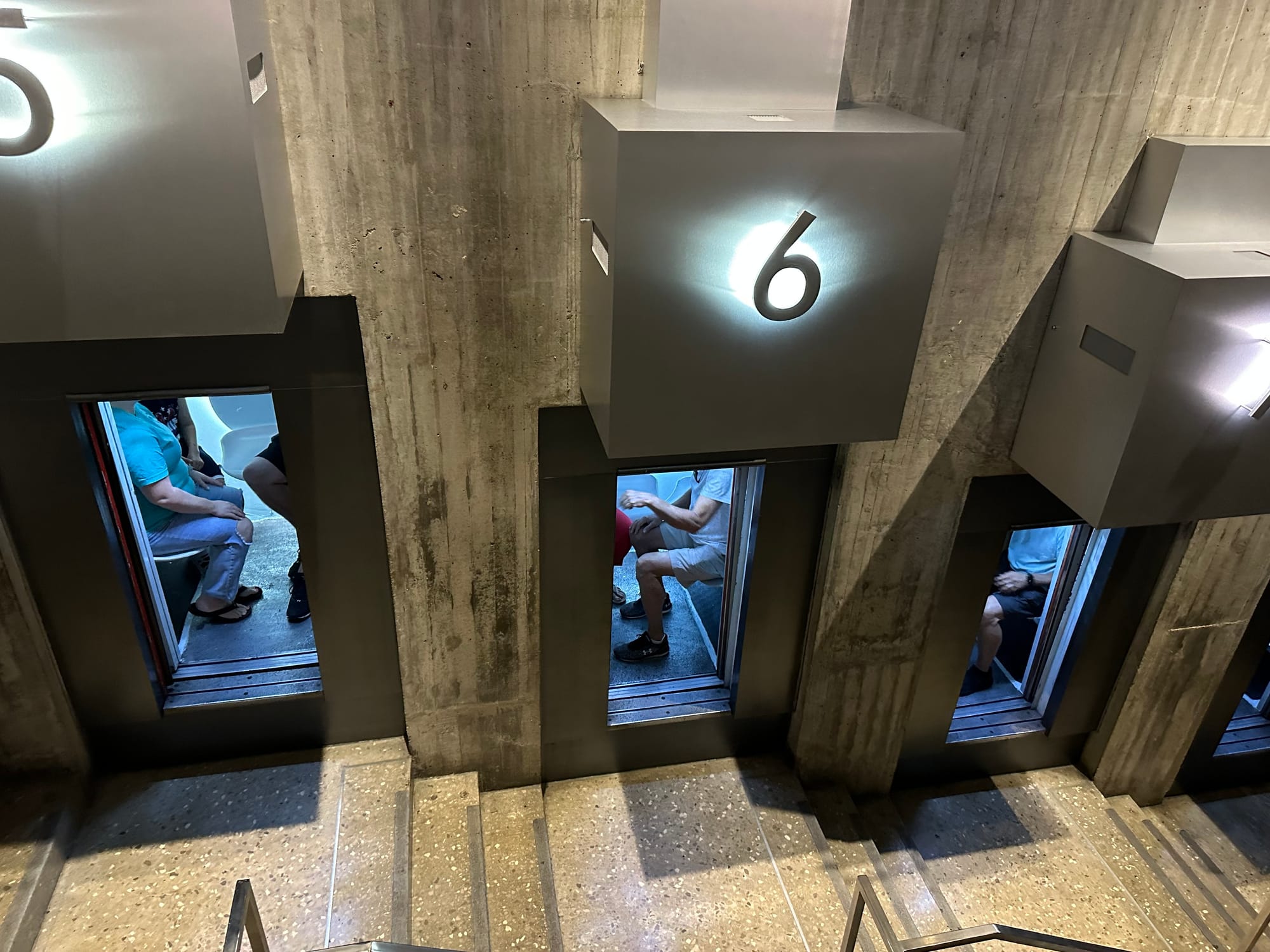 Riding the arch pods