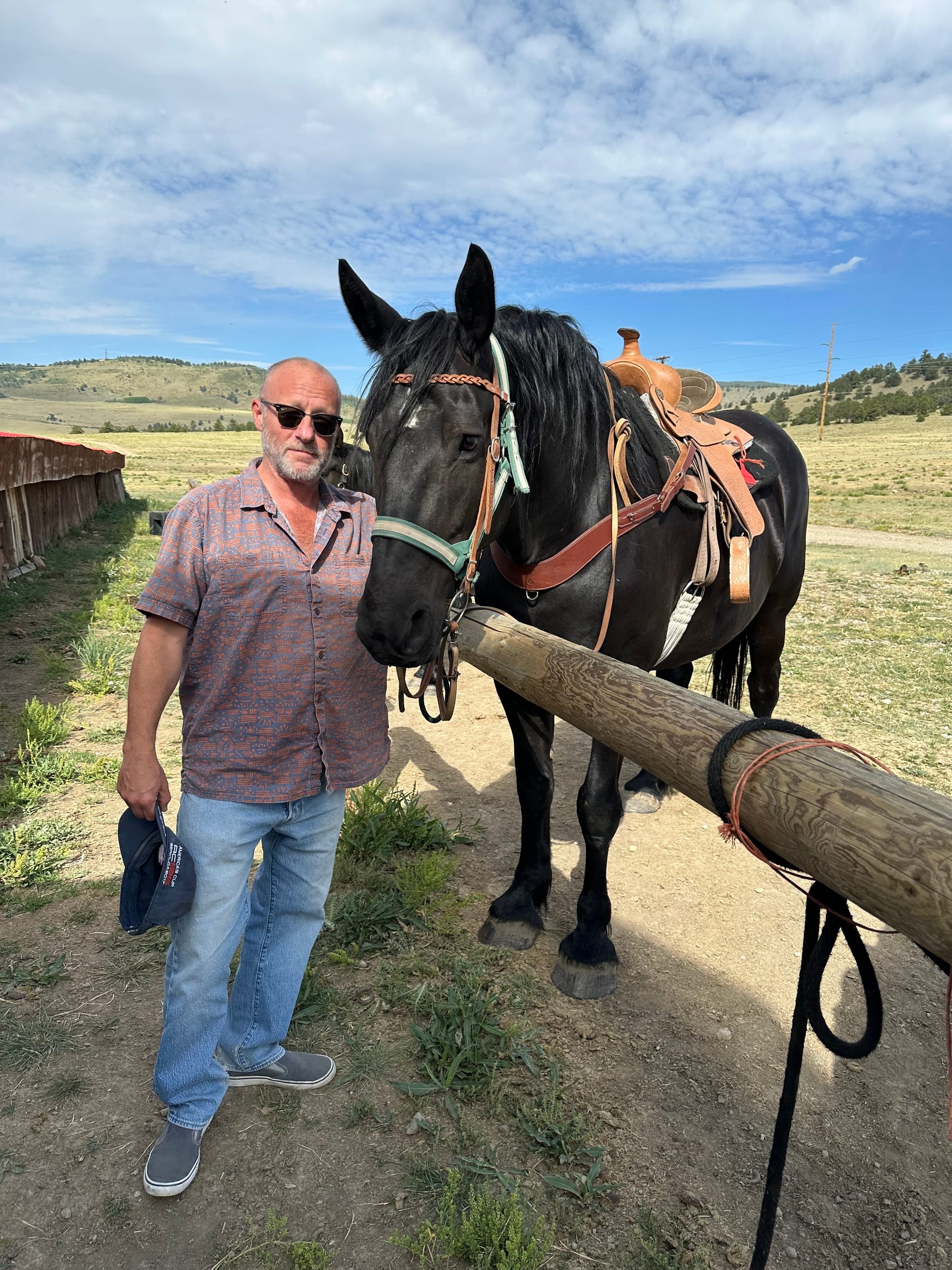 Mike and his horse Penny.