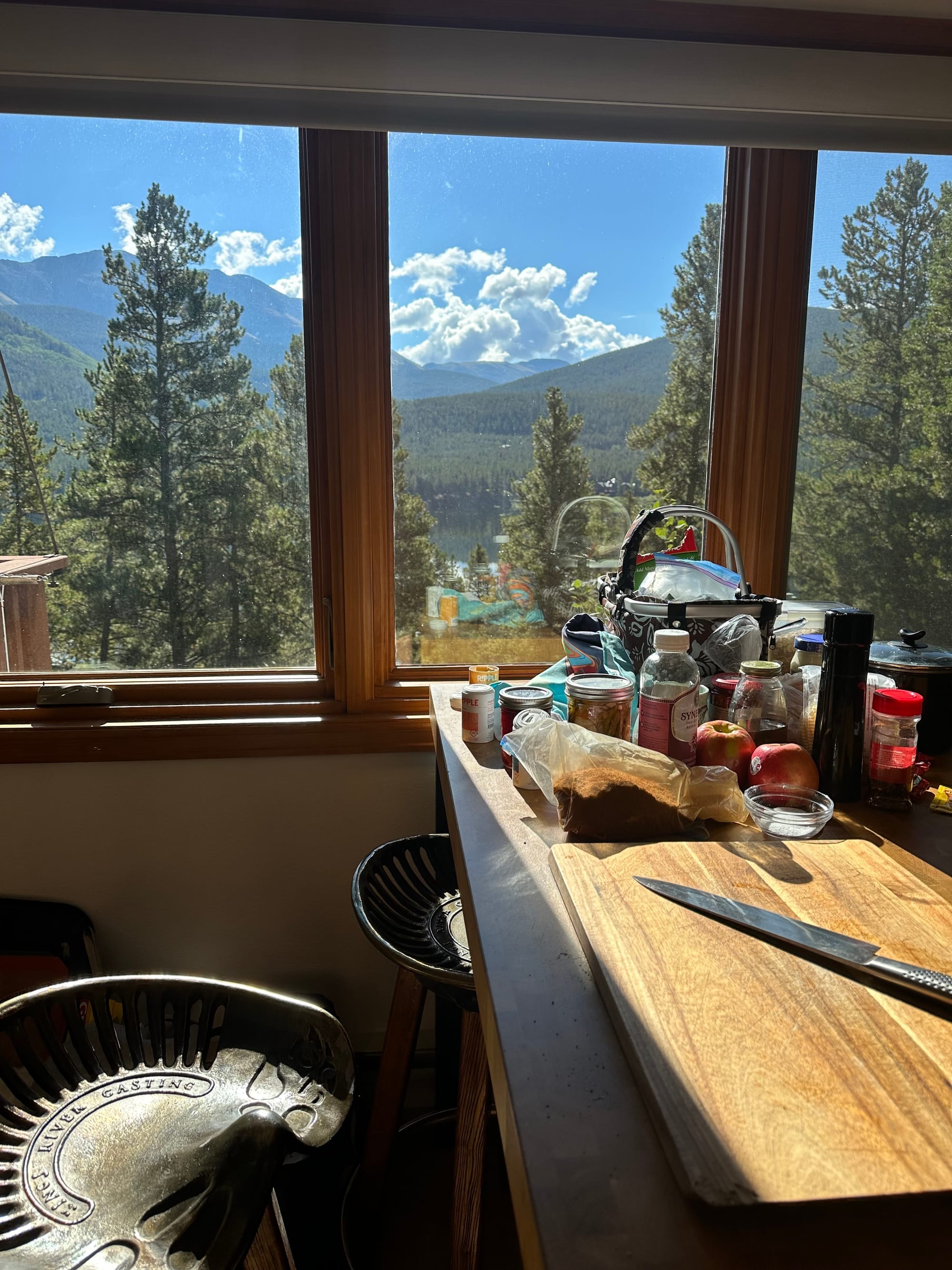 Our view in Colorado each morning.