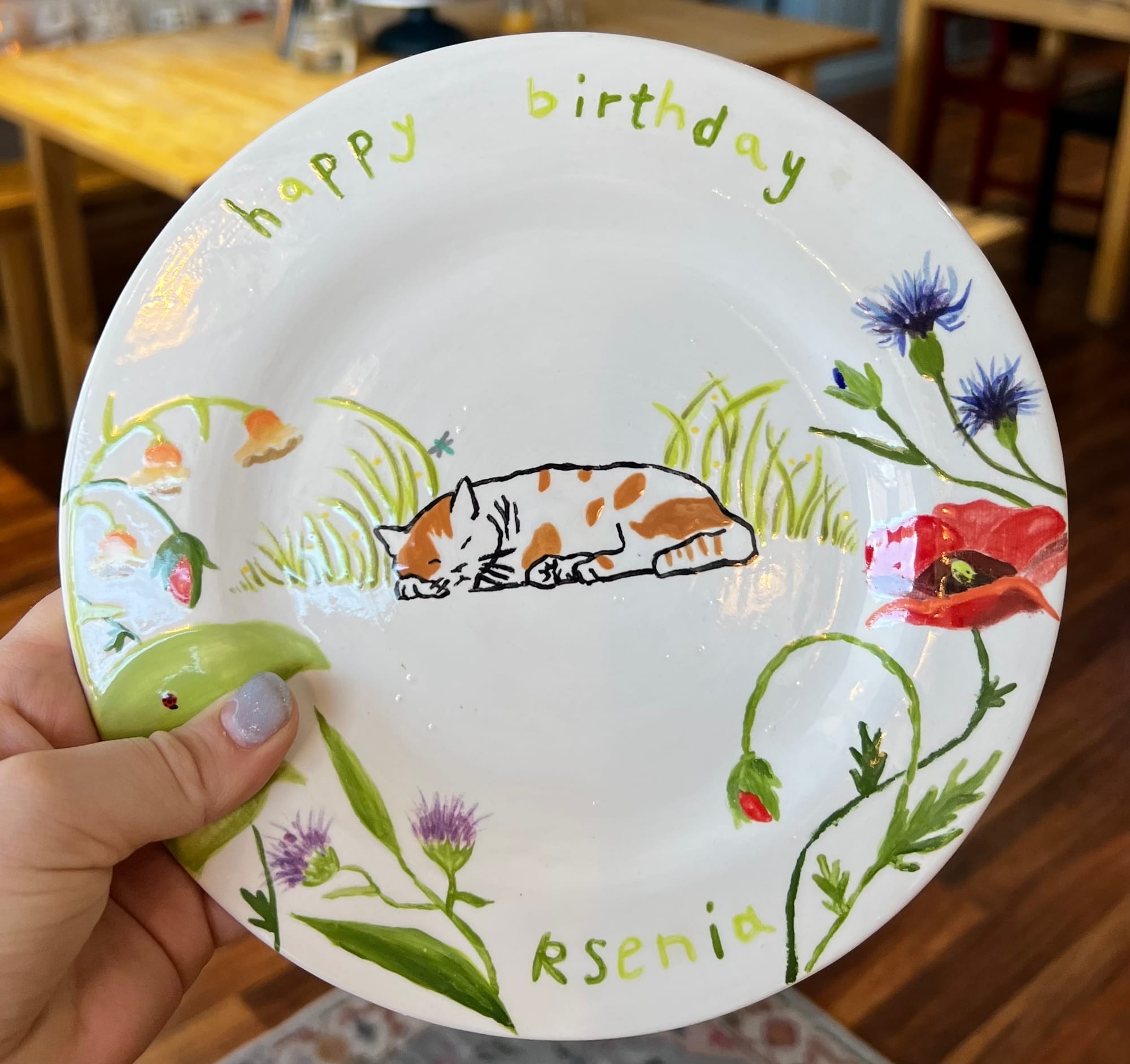 Hand-painted Ceramic Plate