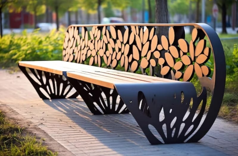 🪑 Assentos para você relaxar no parque! 🌿