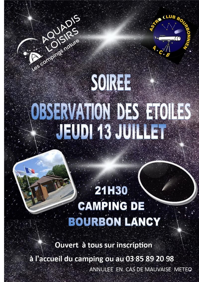 Soirée d'observations des étoiles