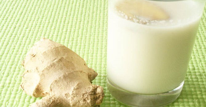 حليب زنجبيل