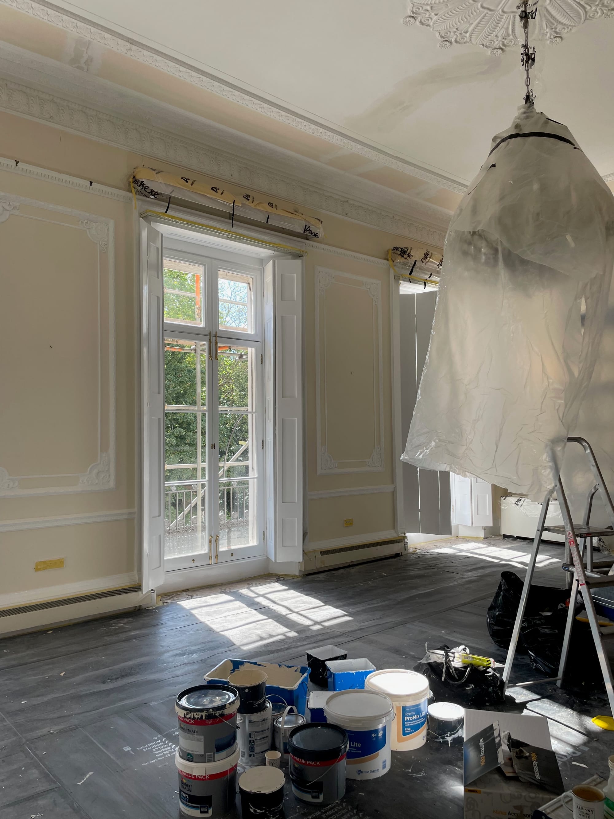 Renovating a beautiful grade two listed High Commission building in  the heart of Belgravia