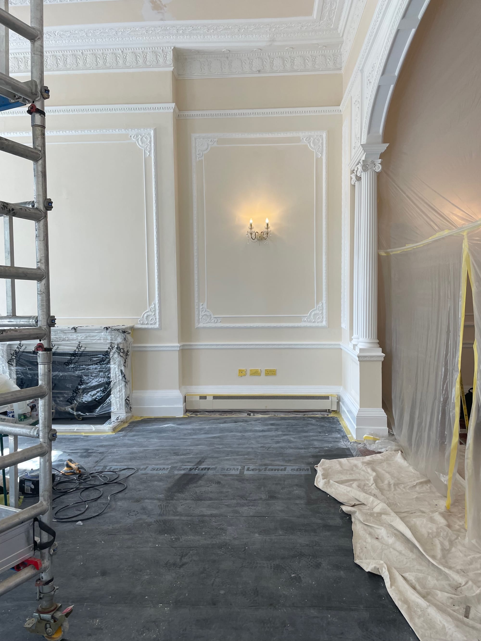 Renovating a beautiful grade two listed High Commission building in  the heart of Belgravia