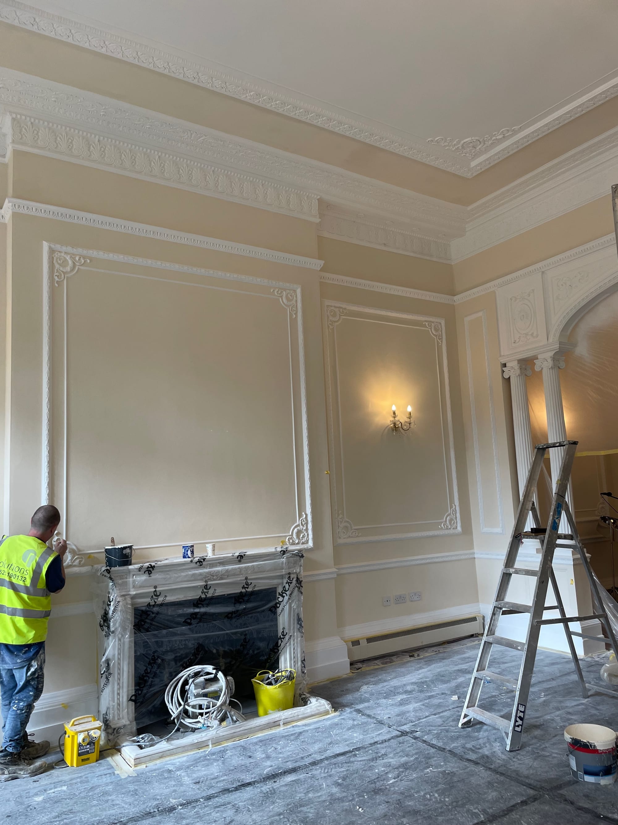 Renovating a beautiful grade two listed High Commission building in  the heart of Belgravia