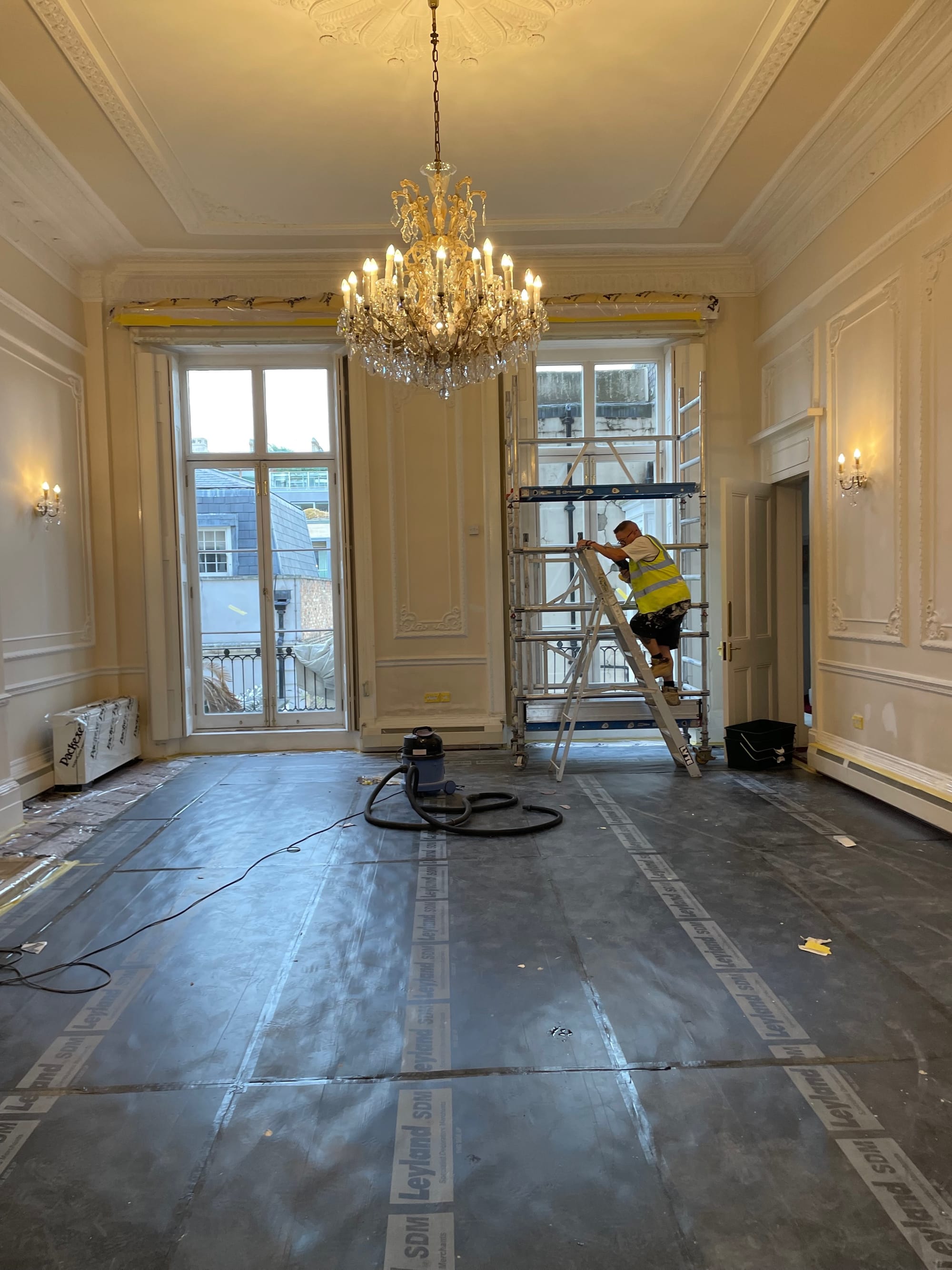 Renovating a beautiful grade two listed High Commission building in  the heart of Belgravia