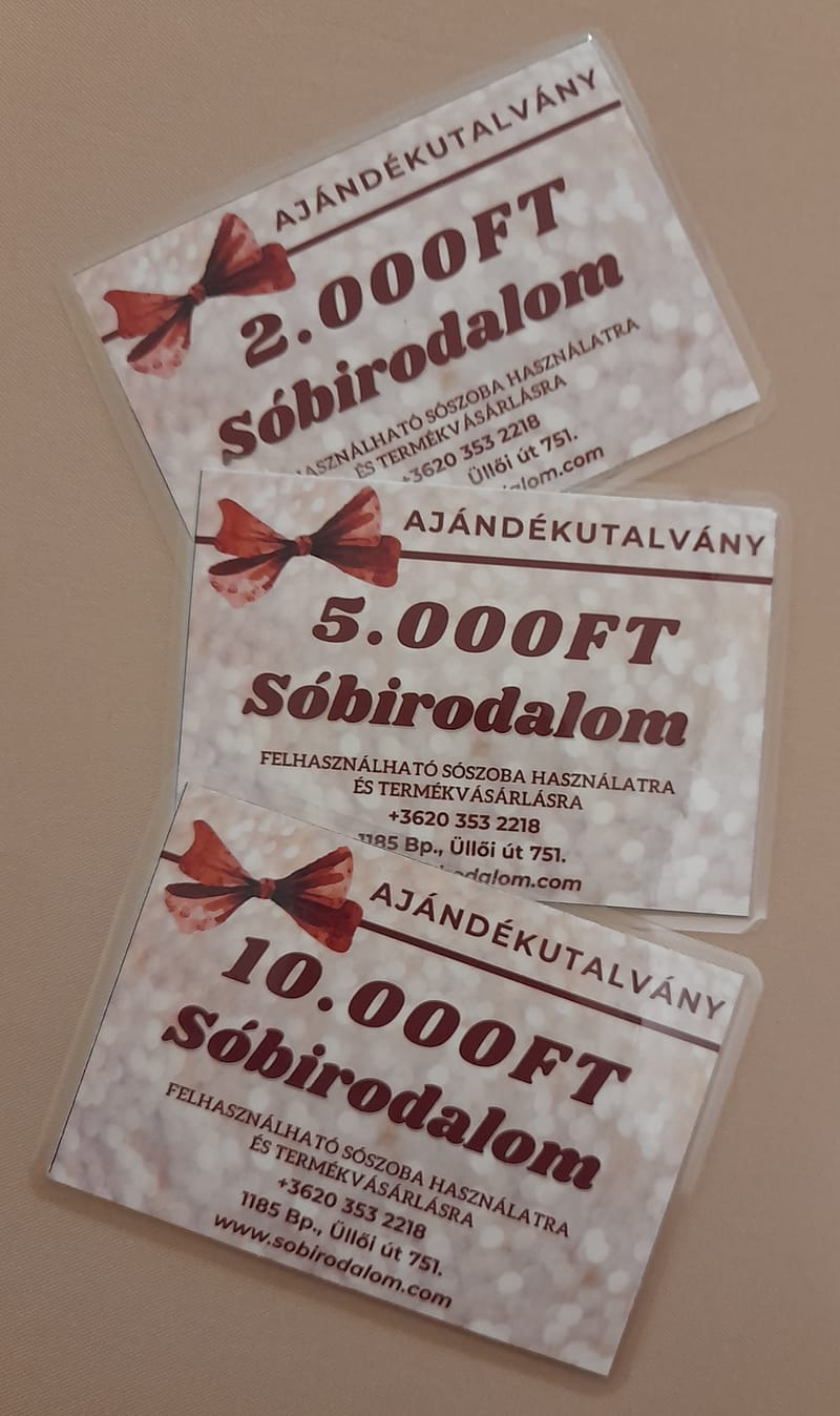 Ajándékutalványok