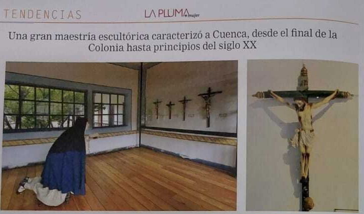 El dolor de Cristo, en el fino tallado de la Escuela Cuencana