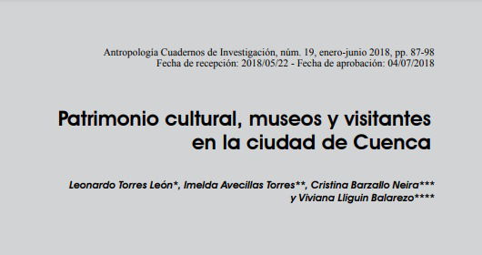 Patrimonio cultural, museos y visitantesen la ciudad de Cuenca