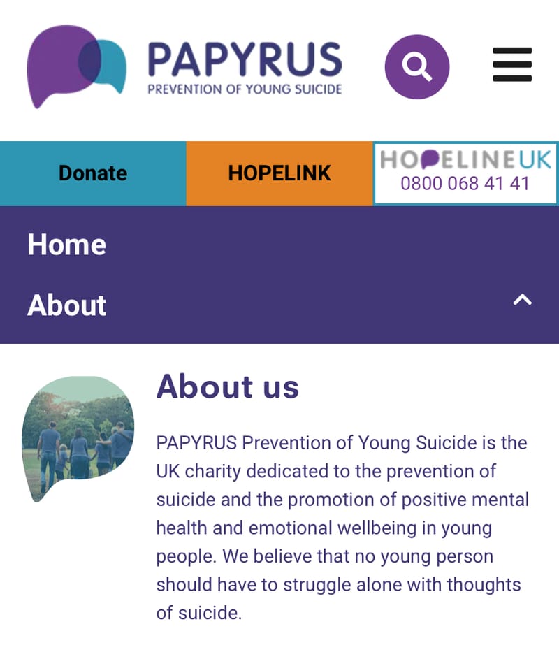 Papyrus Suicide Prevention