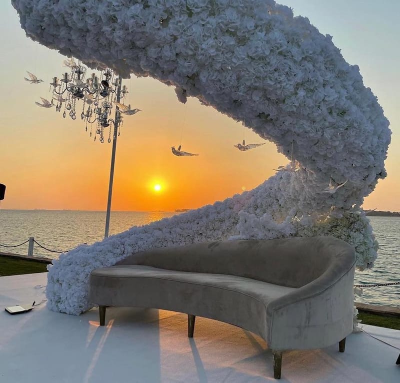 تنظيم واعداد مكان الاحتفال