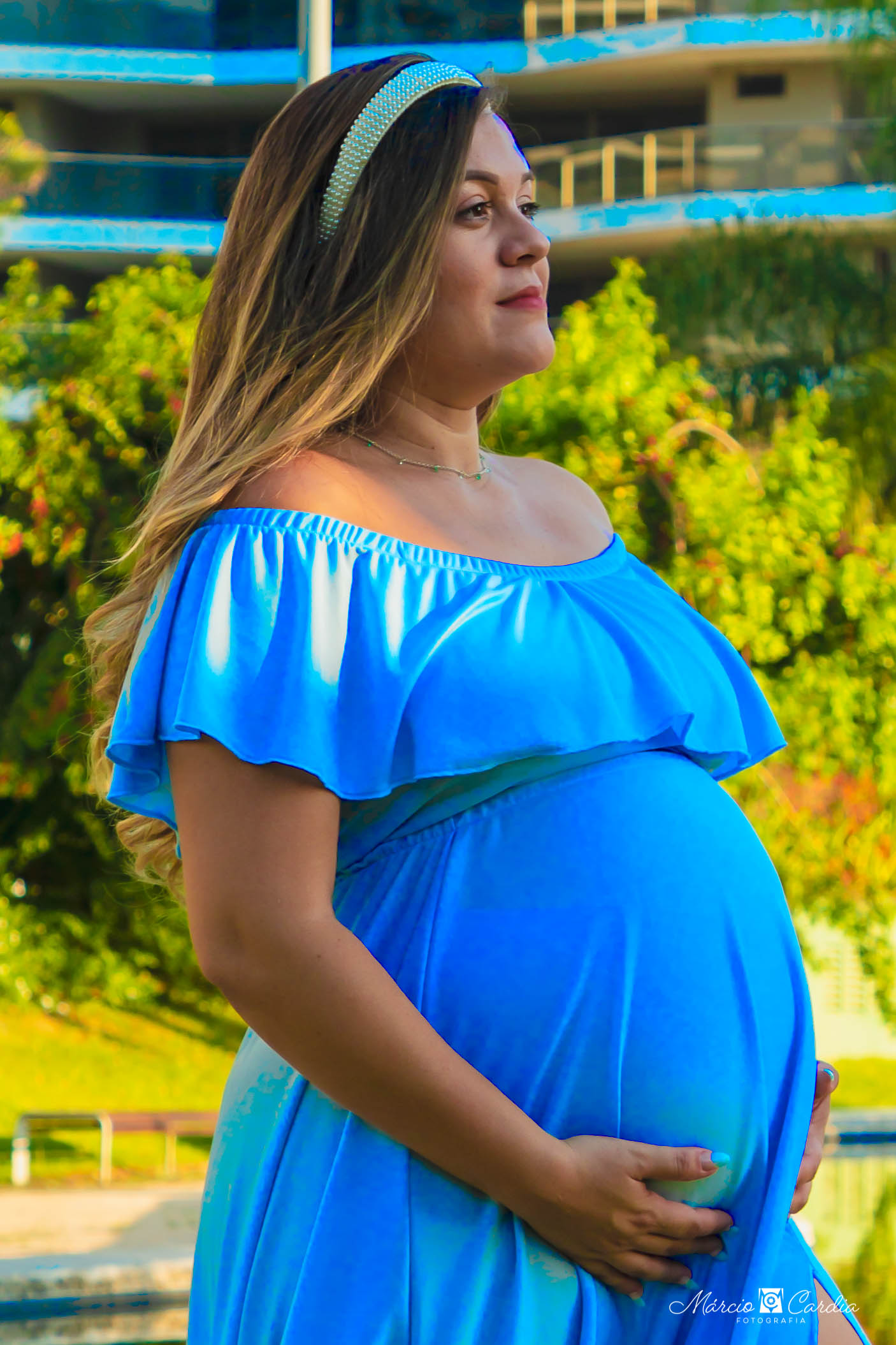 Ensaio externo de gestante