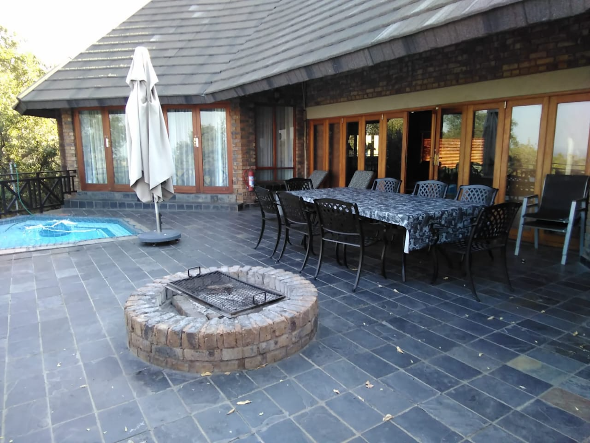 Deck - Patio Furniture, Braai and swimming pool