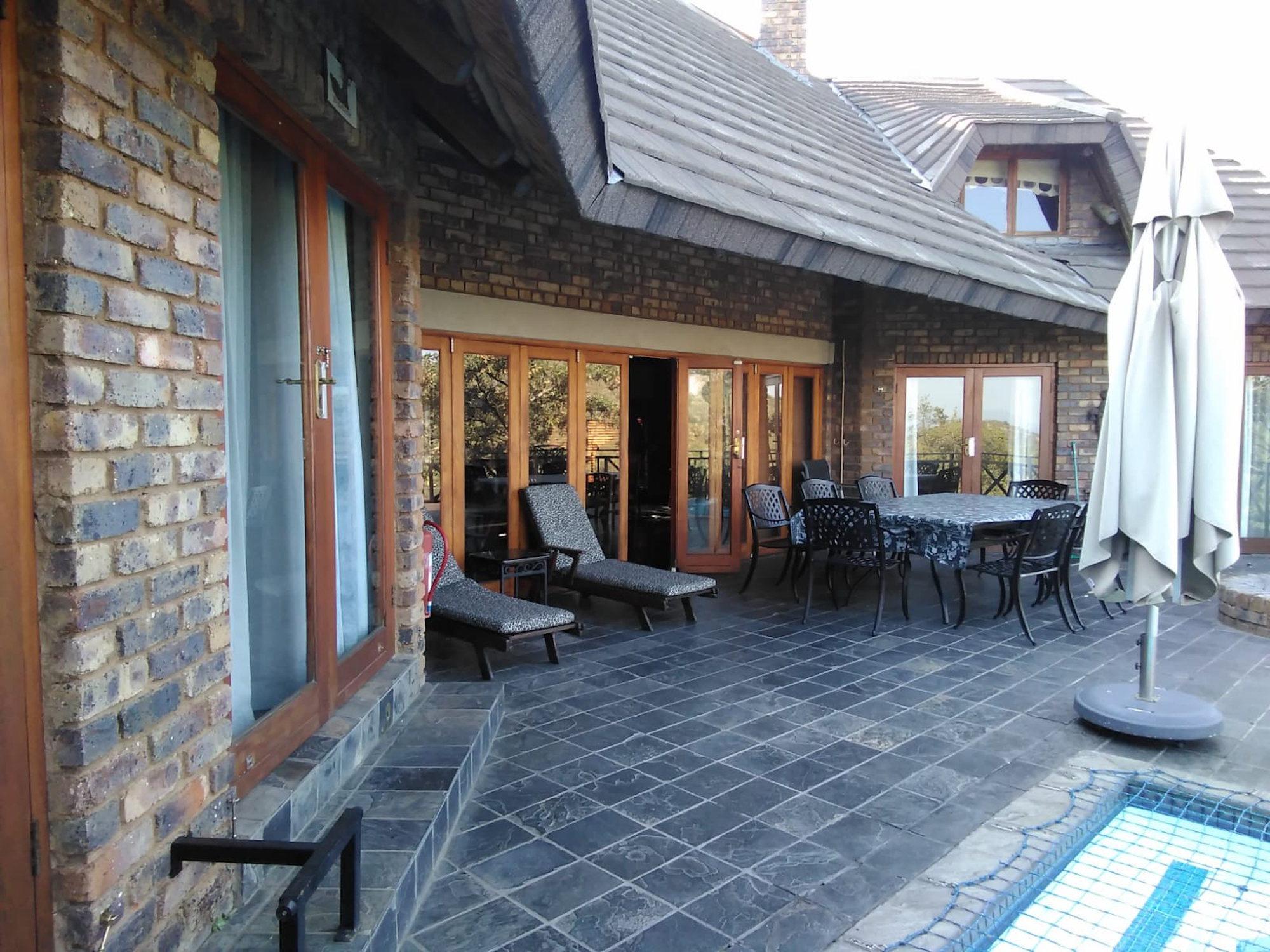 Deck - Patio Furniture, Braai and swimming pool