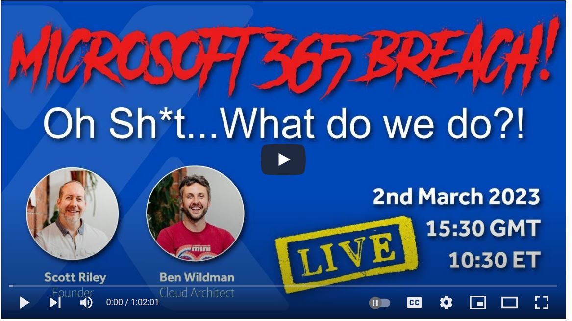 Microsoft 365 Breach! What do we do?!