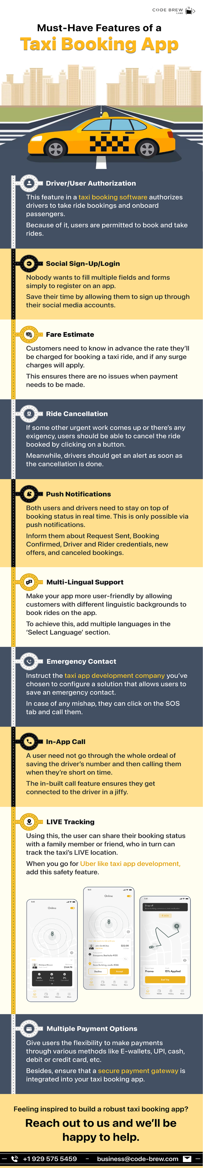 Features of a Taxi Booking App In Dubai