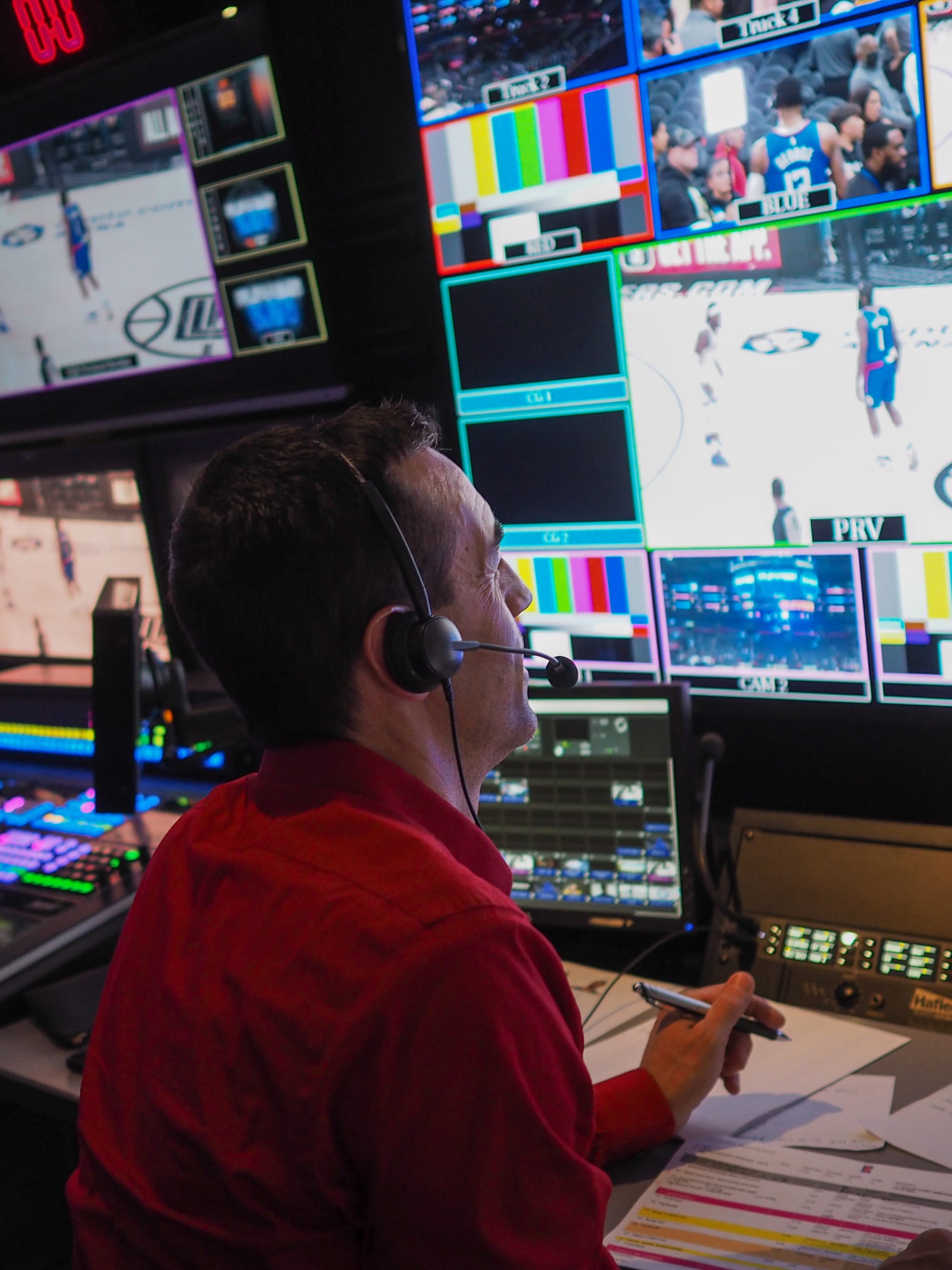 Directing for the Los Angeles Clippers at Crypto.com Arena.