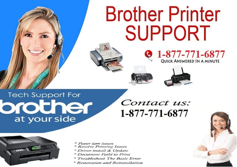 Brother Printer Technical Support Phone Number: 1-877-771-6877