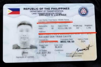 菲律宾驾驶证