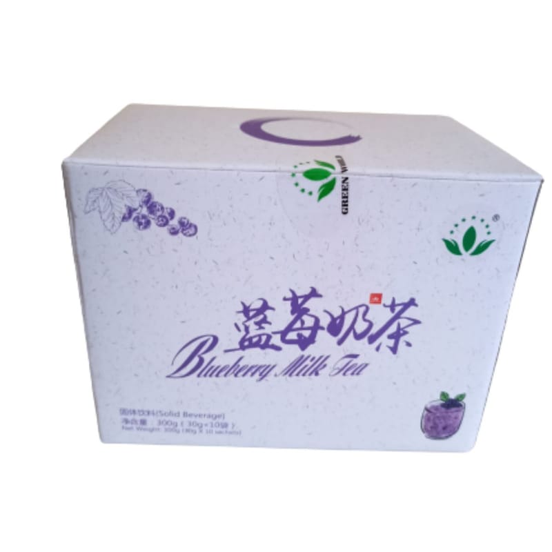 Green World Blueberry Milk Tea