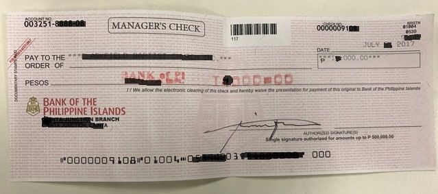 如何申请银行经理人支票（MANAGER’S CHECK）