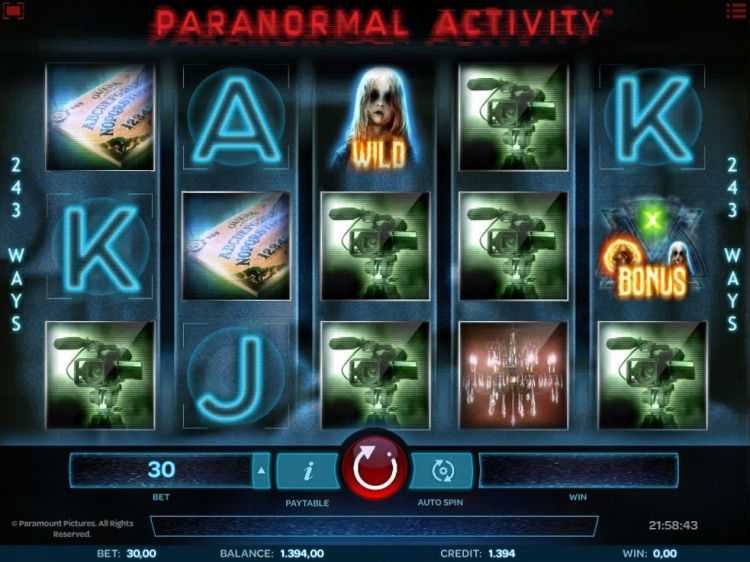 Paranormal Activity Slot Online Free: A Thrilling Gaming Experience