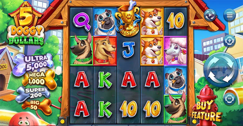 5 Doggy Dollars Slot Review: Fetching $10,000 Jackpots Unleashed!