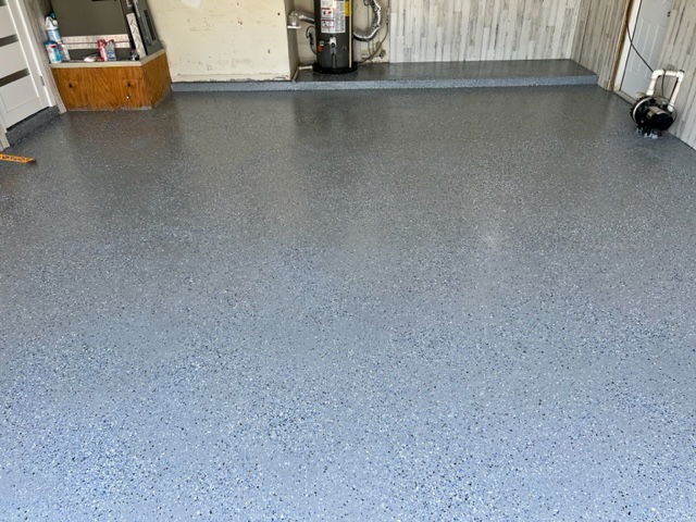 garage coated flooring.