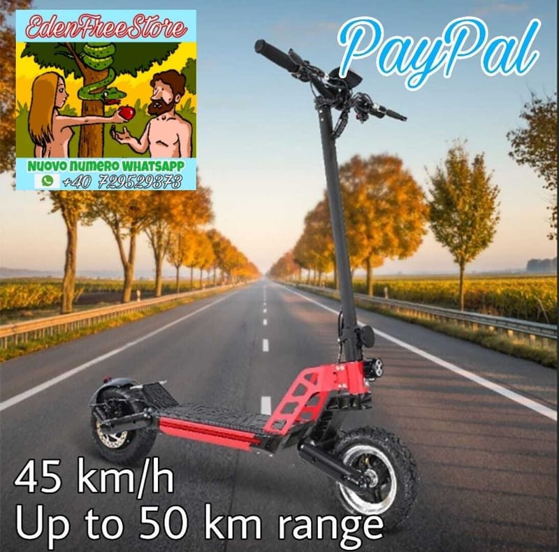 🛴 MONOPATTINO ELETTRICO ADULTI X2 50KM IP65 1000W E CON CHIAVE PER AV