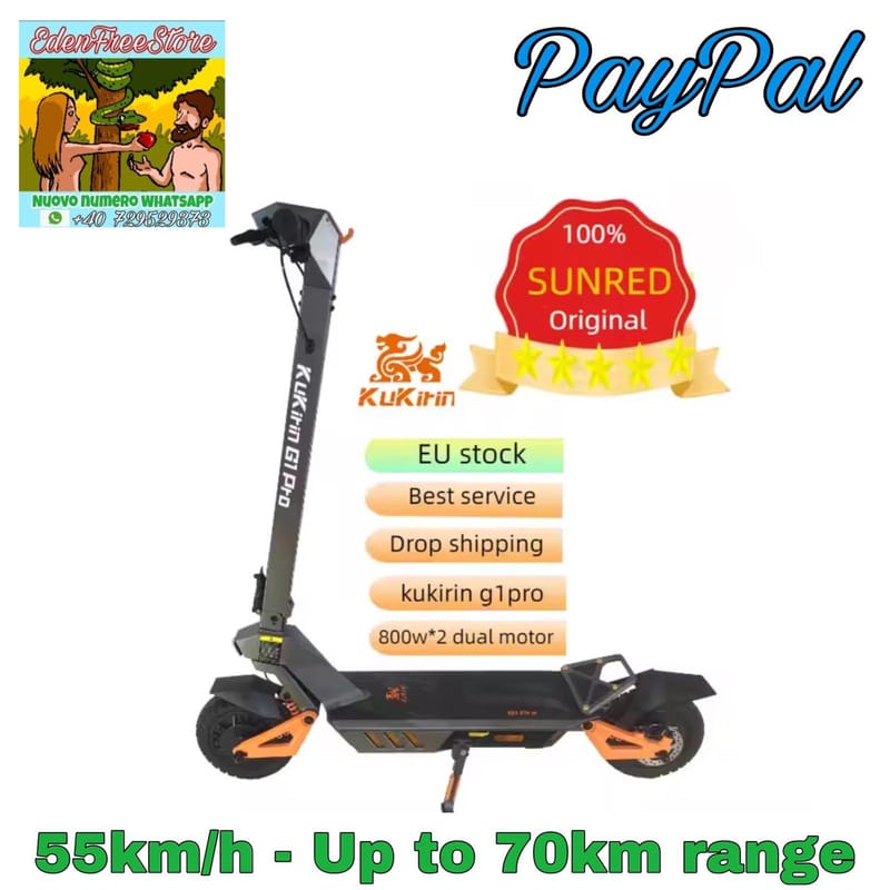 Trottinette électrique Adulte Emanba X6 Pro - 2400W, 70 Km D'autonomie, Pliable - Neuf