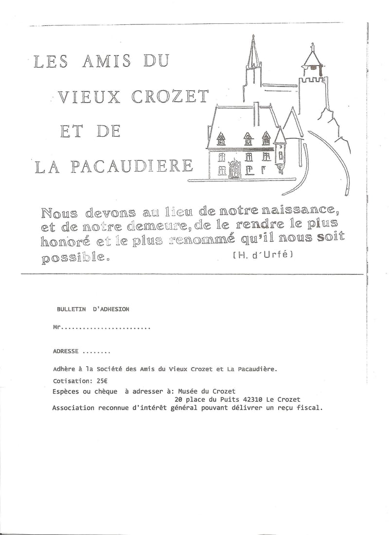 Bulletin d'Inscription