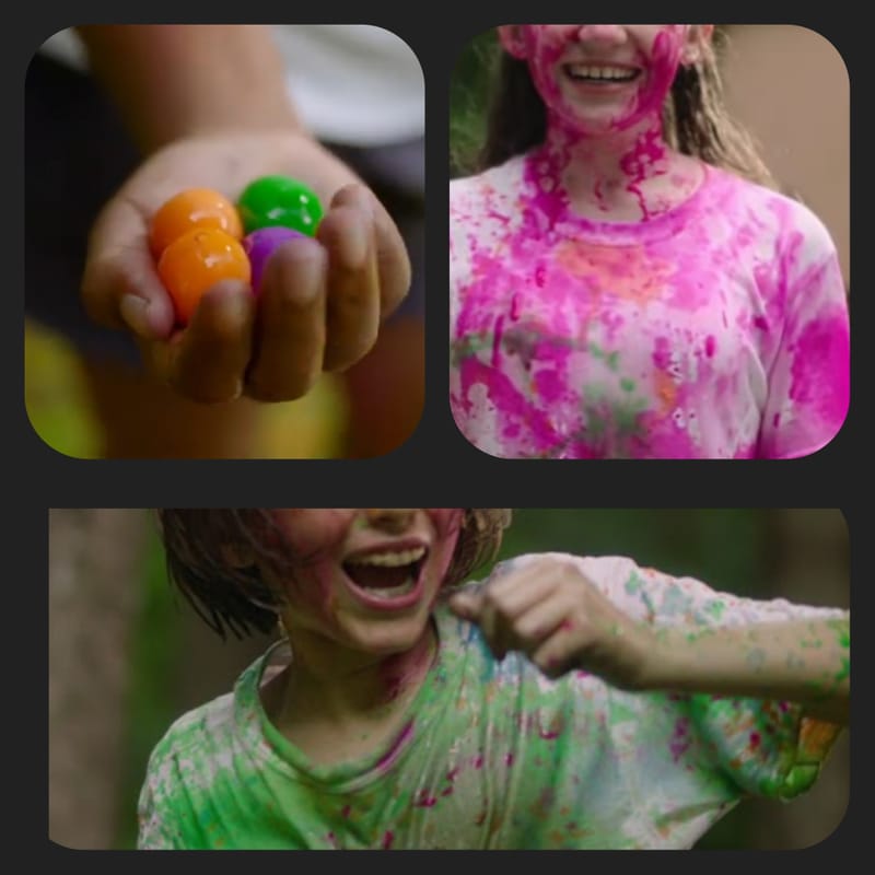 Throwable paint balls (EXTRA ADD ON)