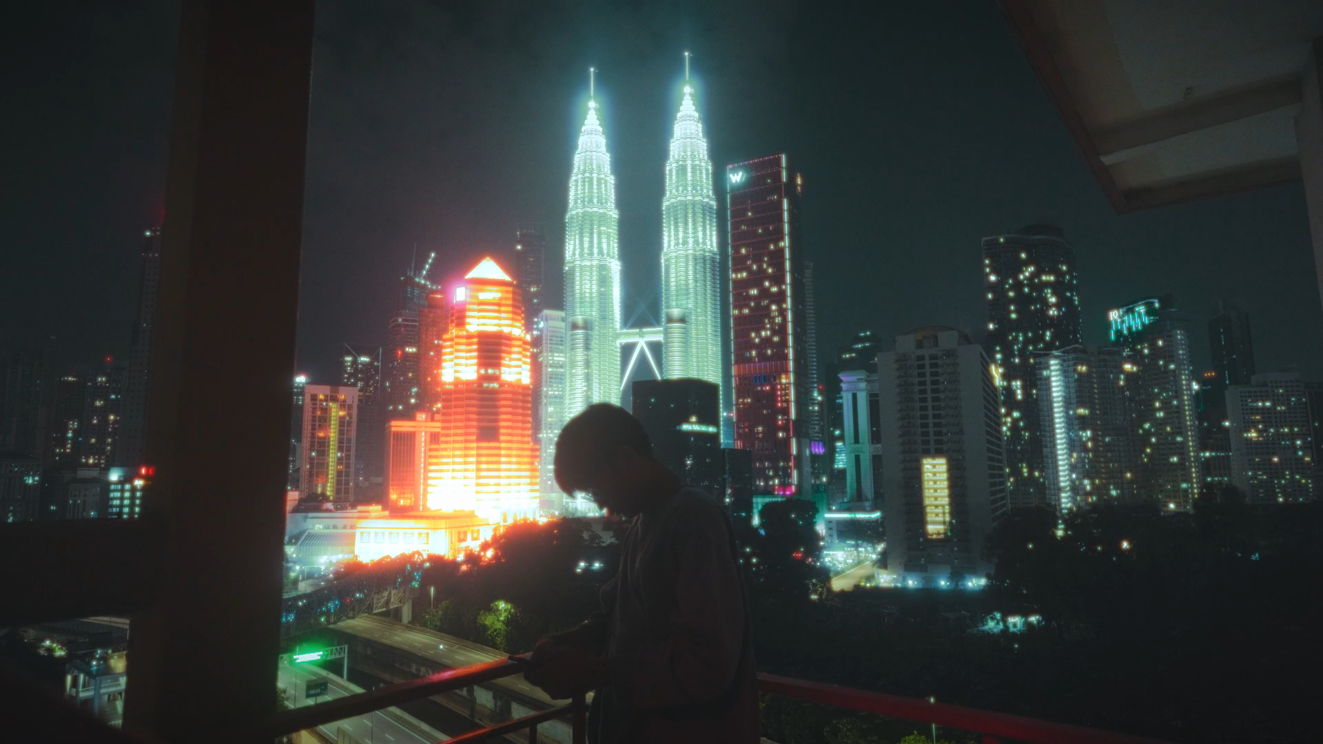 The Contrasting Shadows of Urban Life.