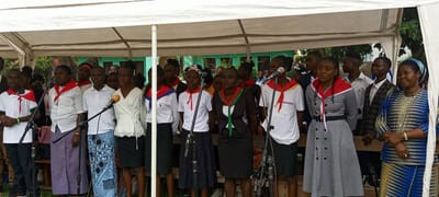 Célébrations de l'Enfance Missionnaire par Monseigneur Timothée Bodika