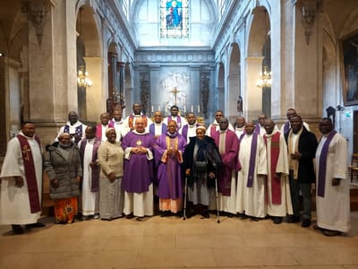 Rencontre du Cardinal AMBONGO avec des prêtres et religieuses de l’archidiocèse de Kinshasa œuvrant en France
