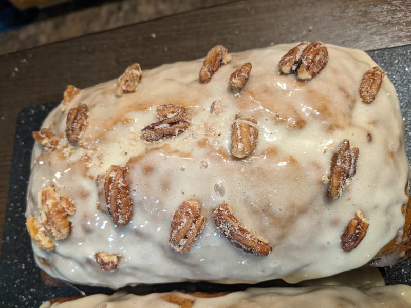 Honey Roasted Pecan Banana Bread