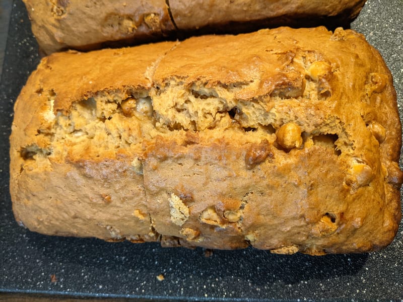 White Chocolate/Butterscotch Chip Banana Bread