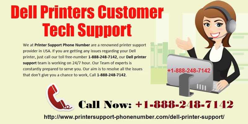 Dial Dell Printer Customer Support 1-888-248-7142 Number to Resolve all Issues