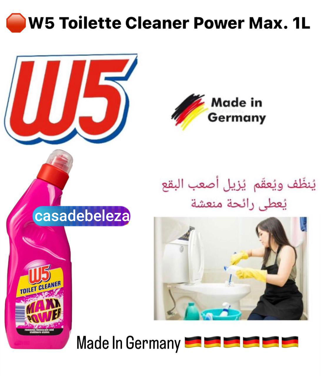 1.70$            W5 Toilet Cleaner Maxx Power 1L (FLASH)