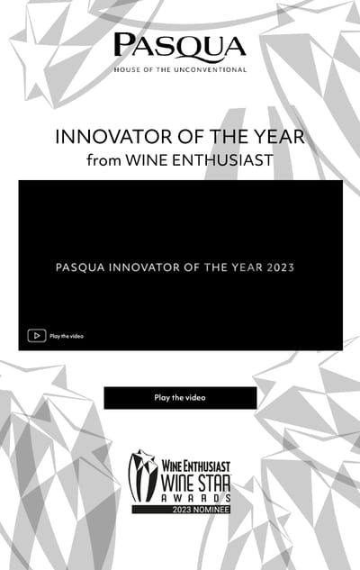 “Innovator of the Year 2023” dalla rivista Wine Enthusiast nell’ambito dei Wine Star Awards.