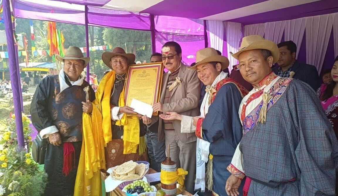 DSA Felicitates Mr. Pem Noorie Sherpa of Gangchung