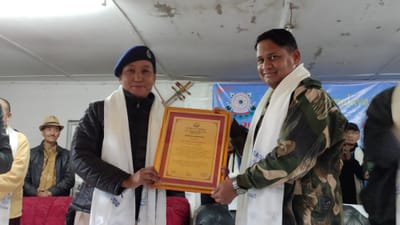 DSA Felicitates Mrs. Pema Sherpa, Naik Sikkim Traffic Police